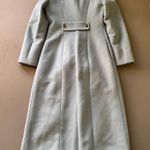Vintage Anna Molinari Single Breasted Cashmere Wool Coat Blue Photo 1