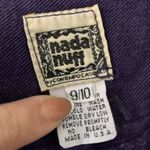 Vintage 90s Nada Nuff High Rise Button Jeans S Purple Straight Leg Belt Loops Photo 6