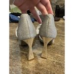 Betsey Johnson Nobble Pump in Silver Size 7.5 Bow Ruffle Photo 3