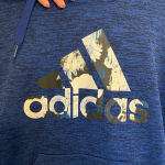 Adidas EUC |  women’s dark blue black climawarm‎ logo active hoodie — small Photo 2
