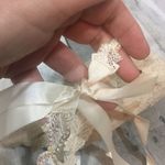 Amrita Singh  Ivory Leaf Crystal Lace Choker Photo 4