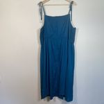 Lane Bryant Plus Size 18 Crochet Front Sun Dress Teal Bohemian Minimalist Knit Photo 9