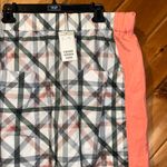 COS  orange green & white gingham checkered midi skirt NWT Photo 1