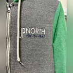 Alternative Apparel Up North Michigan Zip Up Hoodie Green Gray Hooded (325) Photo 1