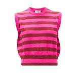 Molly Goddard Claus Pink Striped Lambswool Sleeveless Sweater Vest Size XS Photo 7