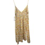 Billabong Yellow Floral Multi Color Midi Sun Dress Size Medium NWT Photo 2