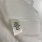 Alice + Olivia  Kiara Smocked Long Sleeve Button Front Dress in Off-white US 2 Photo 7