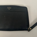 Fossil  Black Leather Zip Wallet Photo 0