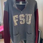 Victoria's Secret FSU Quarter Zip Pullover Photo 0