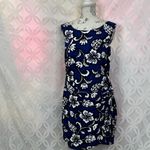 Passion Hawaii Original Classic Hibiscus Mock Wrap Hawaiian Sarong Dress Size L Blue Size L Photo 2
