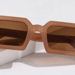 Square Frame Sunglasses Brown Photo 0
