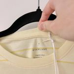 Everlane  The Organic Cotton Striped Tee Baby Yellow Size S NWT Photo 2