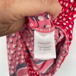 Leota Women's Pink Polka Dot 3/4 Sleeves Striped Hem Shift Dress Size Small Photo 7