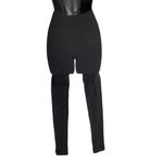 Colorful sz ONE SIZE black thermal thick legging NWT Photo 1