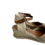 Verbenas Malena Serraje Piedra Wedges Closed Toe Neutral Beige Size 9.5 Women's Tan Photo 3