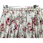 Susan Bristol Vintage Midi Skirt 12 White Floral Romantic Cottage Euro Summer Photo 4