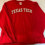 Delta Magnum Weight Red Long Sleeve Texas Tech Shirt Photo 0