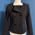 Michael Kors  Double Breasted Fitted Jacket Black Size 4 Photo 0