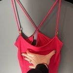 Project Social T Red Project Social Tank Crop Top, Small Photo 0