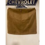 Gili Faux Suede Skirt Tan Size L Photo 1