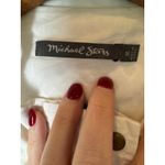 Michael Stars  Dress Women‎ Medium White Eyelet Sleeveless Shirt Dress Vest NWT Photo 6