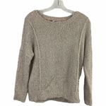 Jennifer Lopez Pink silver shimmer crew neck Holiday sweater size XS Photo 2