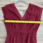 Mango MNG  Burgundy Sleeveless Steamy Cross Maxi Flowy Dress NWT 6 Photo 7