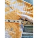 Sweet Romeo  Women's Yellow Tie Dye Thermal Thumbhole Long Sleeve Shirt Size S Photo 11