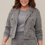 Torrid NWT Studio Double Knit Crop Open Front Military Jacket Top Size 4X Photo 0