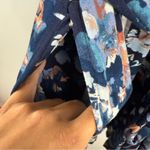 Soma Cool Nights Short Robe in Phantom Floral Navy Women's Size S/M Photo 2