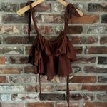Free People Radiance Crop Tank Top Shirt in Umber, S Photo 7
