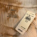 Aerie Womens Rebel Cropped Tank Top Tie-Dye Ribbed Beige & White XL Photo 2