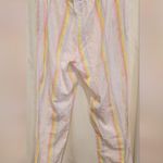 Victoria's Secret Size Medium Multicolor Pink/Citrus Stripes Pajama Pants Photo 1