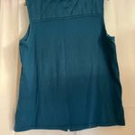 Susan Graver  Teal Quilted Vest with Gold Details Photo 3
