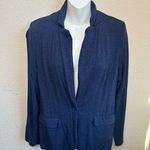 Magaschoni Dark Blue Knit Blazer Style Sweater S Photo 0