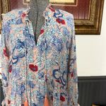 Roller Rabbit  Floral Tiered Bohemian Tassle Dress ~ Size Small 🧡🍄 Photo 3