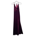 Jenny Yoo Red Velvet Sullivan Sleeveless Bridesmaid Maxi Dress Cowl Neck size 2 Photo 3