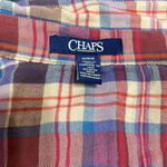 CHAPS Chap’s button down flannel embroidered flannel Photo 3