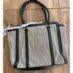 London Fog Vintage  Medium Tote Black Gray Women's Handbag Photo 5