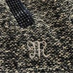 Miss Me Gold and black full zip hoodie. Black crystal embellishments, size XS Photo 5