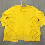 Ellen Tracy Yellow Round Neck Women's Cardigan Size XL Photo 1