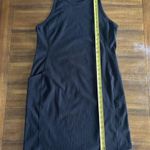 Zella Black Ribbed Racerback Tank Style Dress Size XLarge Photo 2