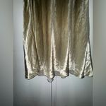 POLO RALPH LAUREN Flared Velvet Midi Skirt in desert 8 “slip style” Silver Photo 4