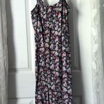Mimi Chica Anthropologie Midi Sun dress Floral sz L front cut out button down Photo 8