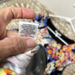 Dana Buchman  Abstract Colorful Ruched Midi Sundress Photo 9