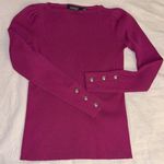 Ralph Lauren Lauren ribbed cotton sweater magenta sz SP Photo 0