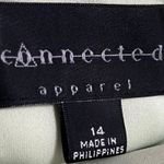 Connected Apparel Green Floral Fit & Flare Sweetheart Knee Length Dress Size 14 Photo 5