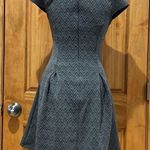 Alya Fit and Flare Gray Dress Short Sleeve V Neck Dress Woman’s Size Small Photo 2