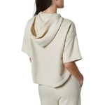 Joie  Irving Cropped Hoodie Bleached Sand White Cream Size XXS Photo 7