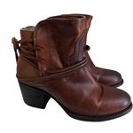 FREEBIRD by Steven  CASEY Boots Size 7‎ Brown Leather Heels Women's Photo 0